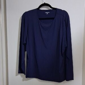 Lands' End Navy Top Size 2X